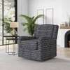Fauteuil pivotant en tissu Easley thumb 0
