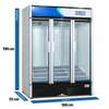 REFRIGERATEUR SOLSTAR VERTICAL 3PORTES VITRINE VC 14000 thumb 1