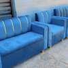Fauteuils modernes bleu profond tissu doux confort 7 places thumb 0