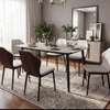TABLE A MANGER 6PLACES 160X90 GRIS D thumb 0