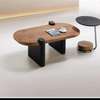 Table basse bois ronde pivotante avec miroir thumb 5
