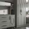 CHAMBRE A COUCHER 2LITS JUMEAUX 6BATTANTS 4PIECES GRIS thumb 3