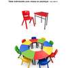 Table individuelle avec chaise en plastique thumb 0
