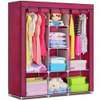 Armoire rangement en tissu avec étagères thumb 4