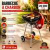 Barbecue charbon mobile avec couvercle ventilé et étagères thumb 4