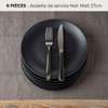 Assiettes de Service Noir Mat 27 cm – Lot de 6 thumb 0