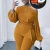 Robe longue rose vif volants grande taille été thumb 10