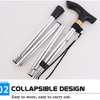 Canne de marche pliable - Hauteur Réglable thumb 2