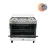 CUISINIERE ASTECH 5FEUX 90X60+FOUR A GAZ FULL OPTION GRIS thumb 3