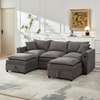 SALON CANAPE CONVERTIBLE MODULABLE AVEC COFFRE thumb 1