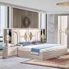 CHAMBRE A COUCHER ARMOIRE 6BATTANTS 5PIECES BEIGE BLANC thumb 0