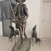 Splendide statue en Bronze "Berger Peul" thumb 0