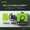 ORAIMO casque Bluetooth Over-Ear noir batterie longue durée thumb 3