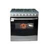 CUISINIERE ASTECH 6FEUX 80X60 A GAZ AVEC FOUR A GAZ INOX thumb 1