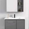 Meuble salle de bain moderne 80x60 cm gris blanc thumb 0