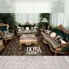 Salon classique royal gris clair et doré 5 places thumb 2