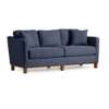 Canapé Mayview  avec base en bois rembourrée, bleu marine thumb 2