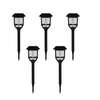 Cinq lampes solaires de jardin 15 lumens sur piquet thumb 0
