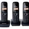 Téléphone fixe portatif sans fil Panasonic & 3 combinés thumb 0