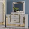 CHAMBRE A COUCHER ARMOIRE 6BATTANTS 5PIECES BEIGE MC628H thumb 4