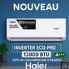 AIR CLIMATISEUR HAIER 13000 BTU 1.5 CV A +++INVENTER 70% thumb 1