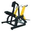 Presse à jambes inclinée noire et jaune fitness thumb 3