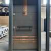 Porte d'entrée acier gris anthracite bois sécurisée thumb 0