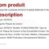 Astor plaque cuisson gaz 4 feux noir commandes frontales thumb 1