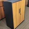 Armoire rangement bois serrure double porte thumb 2