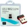 Carte réseau USB WiFi 802.11n 300 Mbps compacte noire thumb 0