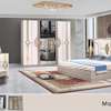 CHAMBRE A COUCHER ARMOIRE 6BATTANTS 5PIECES BEIGE BLANC thumb 1