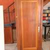 Porte bois rouge massif thumb 0