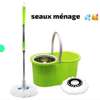 Seau serpillière rotative vert avec 2 têtes incluses thumb 1