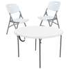 Table Ronde avec 2 chaises Élégante Et Fonctionnelle thumb 0