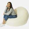 Fauteuil/pouf gonflable en fausse fourrure très douce thumb 0