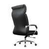 Fauteuil bureau cuir noir ergonomique réglable thumb 1