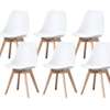 Lots de 6 chaises style scandinave MALMÔ thumb 3