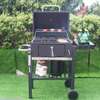 Barbecue charbon acier grande grille thumb 1