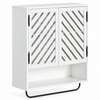 ARMOIRE DE RANGEMENT MURAL MARRON ET BLANC thumb 0