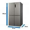 REFRIGERATEUR ASTECH SIDE BY SIDE 4PORTES NOFROST GRIS thumb 3