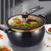 Casserole antiadhésive aluminium avec couvercle verre thumb 1