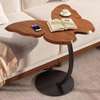 Table d'appoint papillon bois naturel thumb 3