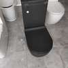 Toilette noire suspendue design compact et moderne thumb 0