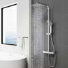 Colonne de douche thermostatique noire mat effet pluie thumb 2