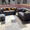 Ensemble canapé chesterfield 3 pièces gris anthracite thumb 1