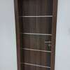 Porte intérieure bois marron foncé design moderne thumb 0