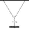 Chaîne croix homme noir mat, Argent,  Or luxe thumb 1