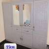 Armoire blanche 5 portes avec miroirs intégrés thumb 1