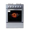 Cuisinière Astech gaz 4 brûleurs inox 6 commandes thumb 0