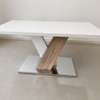 Table à manger design + 6 chaises en cuir — Comme neuve thumb 1